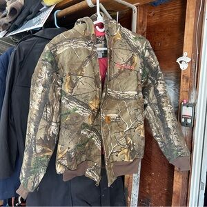 Carhartt Pink and Camouflage Hooded Jacket